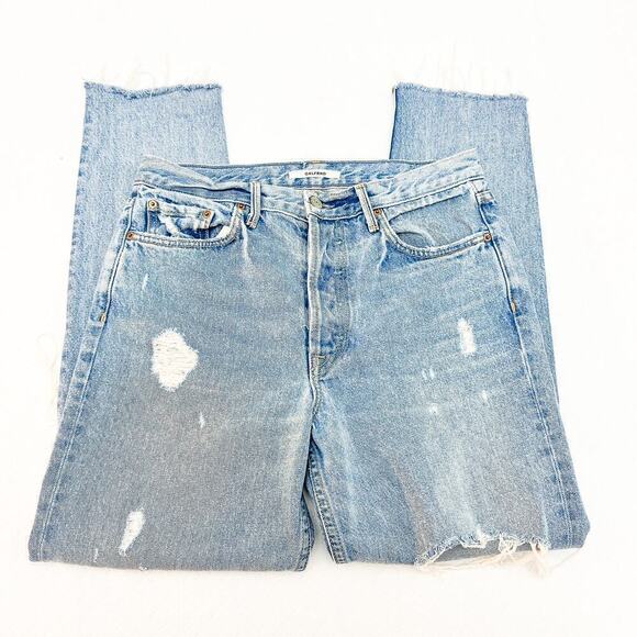 GRLFRND Karolina A Little More Love Straight Leg Light Wash Denim Jeans Size 29 - Picture 4 of 9